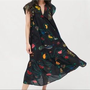 NWT Urban Outfitters Willow Frock Midi Dress Medium